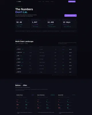 Blockchain Consulting Agency Landing Page Template