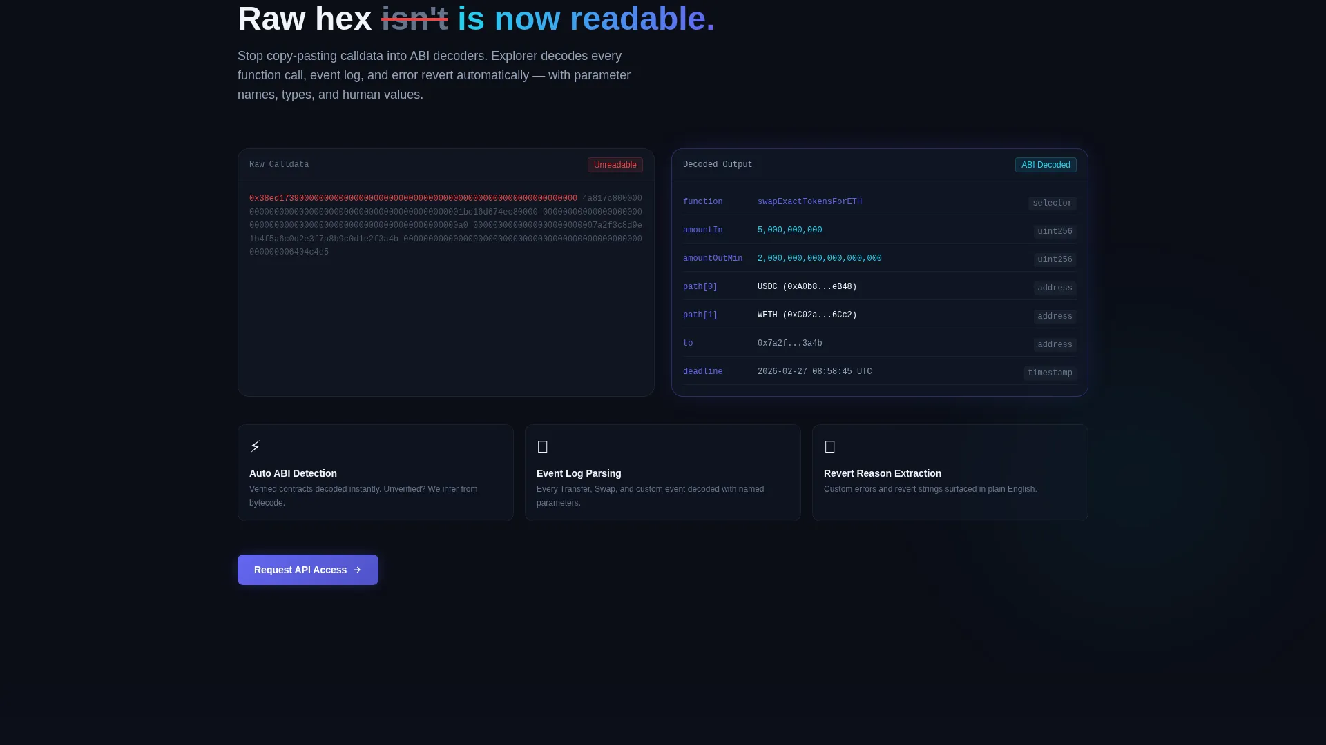 Blockchain Explorer Landing Page Template