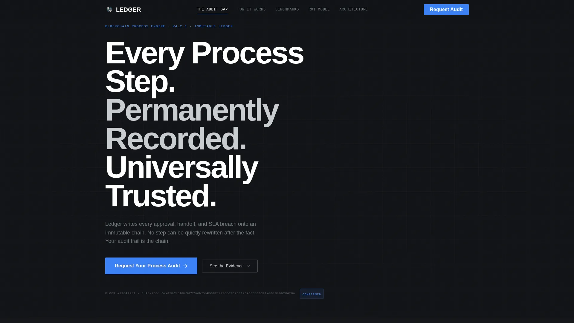 Blockchain-Based Enterprise Software Privacy Policy Website Template