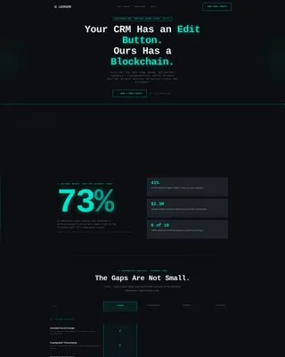 Blockchain-Based Enterprise Software Privacy Policy Website Template