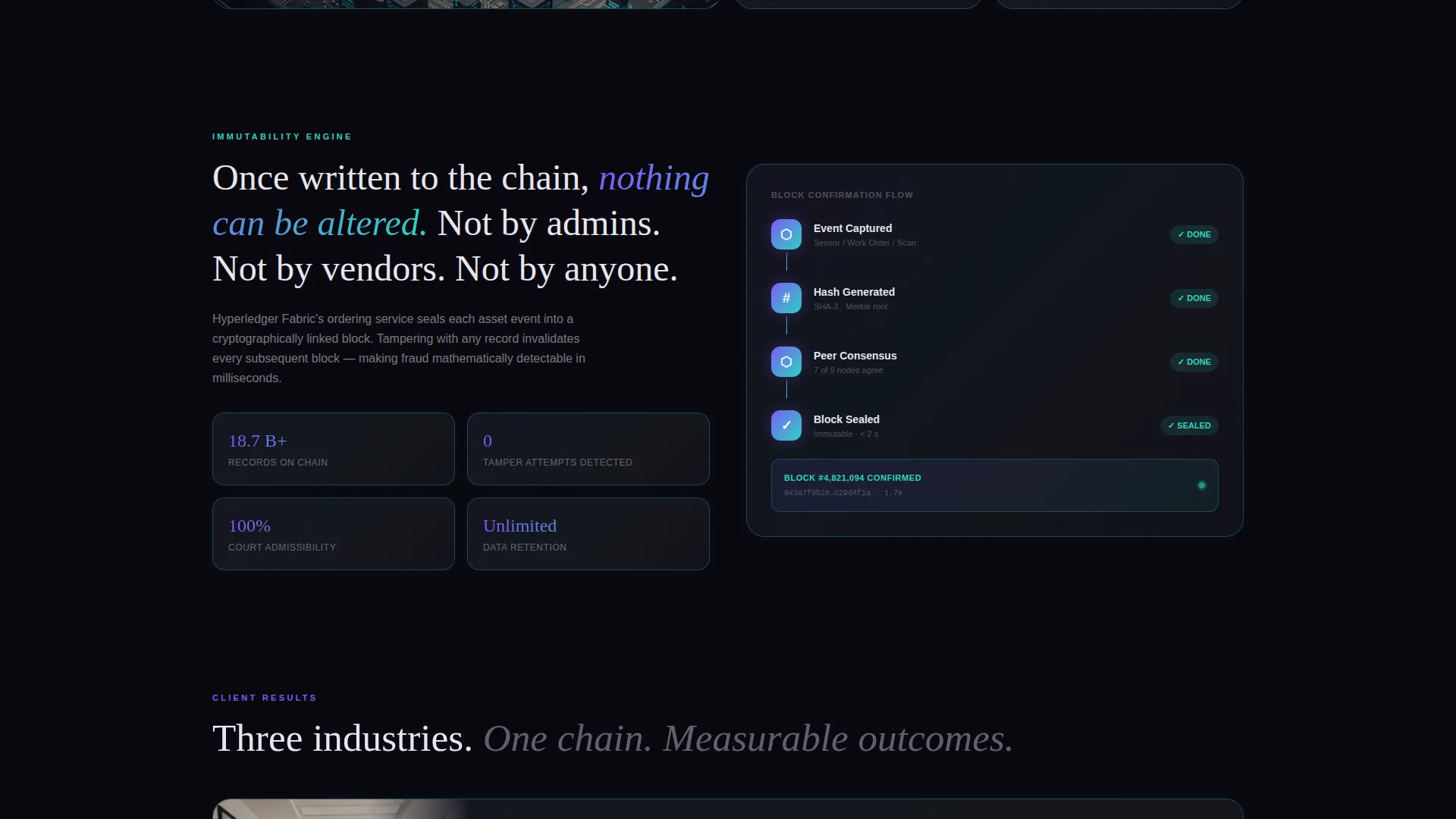 Blockchain Asset Management Landing Page Template
