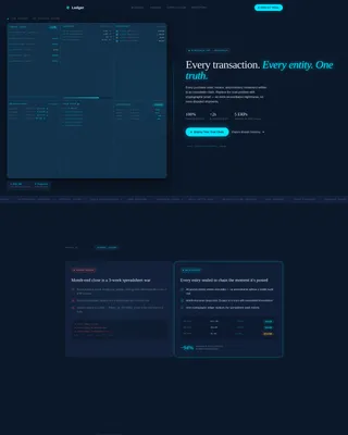 Blockchain ERP Landing Page Template