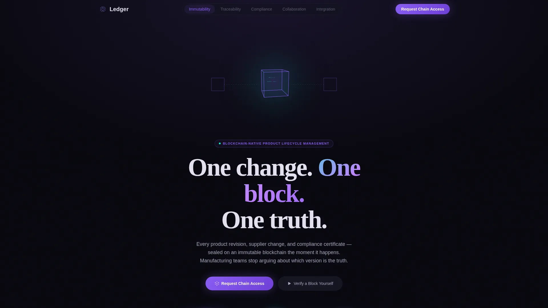 Blockchain-Based Enterprise Software Specialist Privacy Policy Website Template