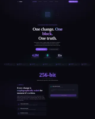 Blockchain-Based Enterprise Software Specialist Privacy Policy Website Template