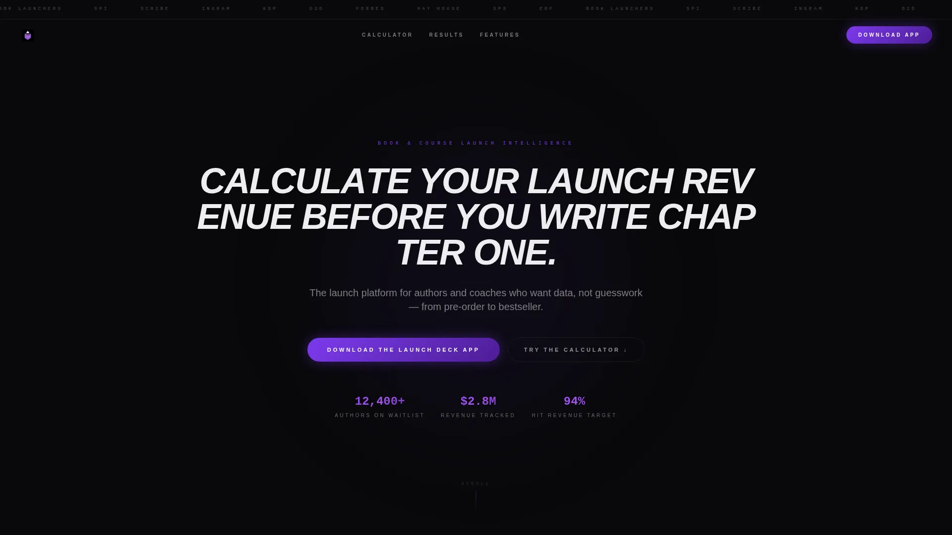 Book & Course Launch Landing Page Template