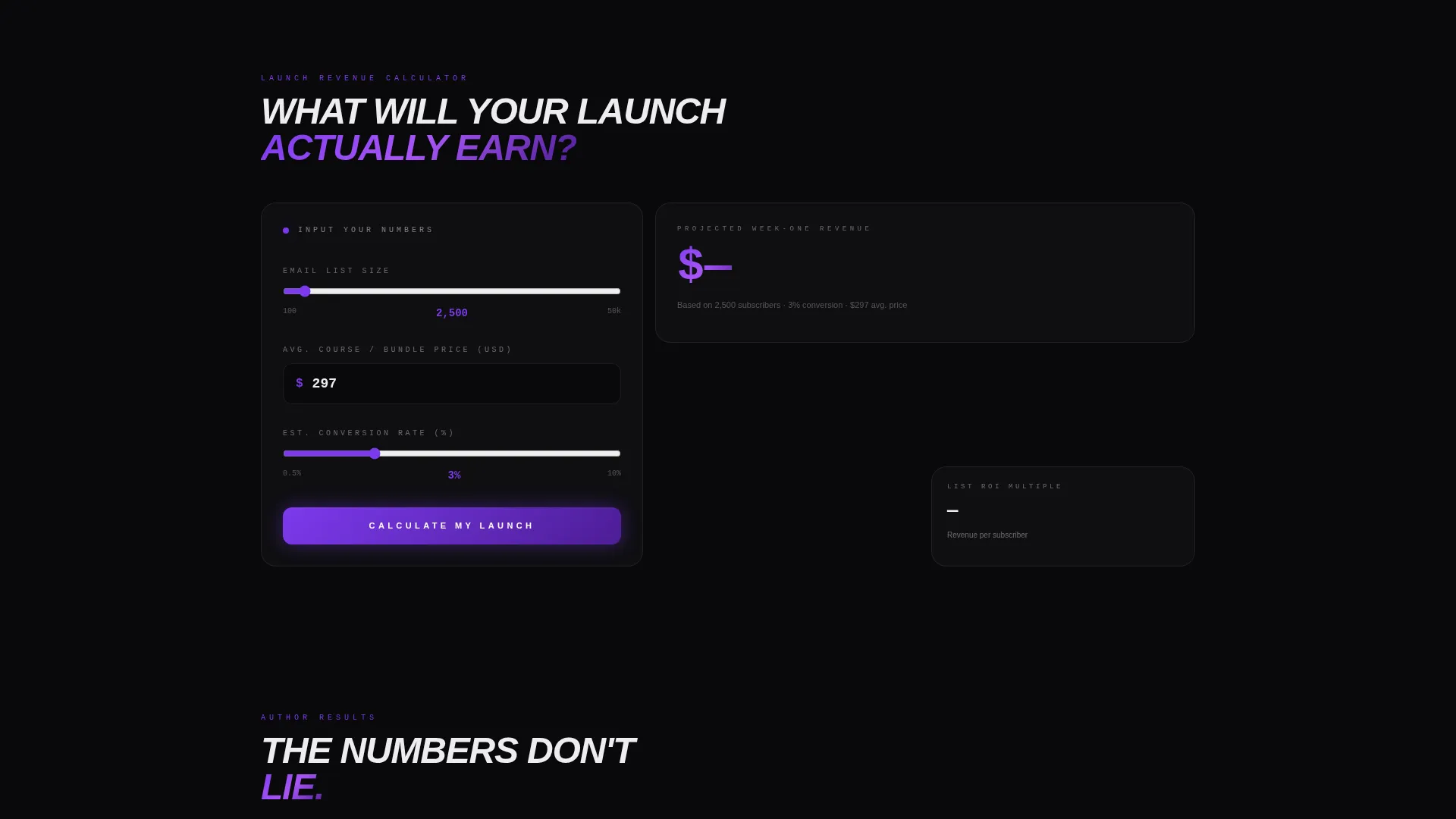 Book & Course Launch Landing Page Template