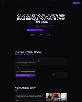 Book & Course Launch Landing Page Template