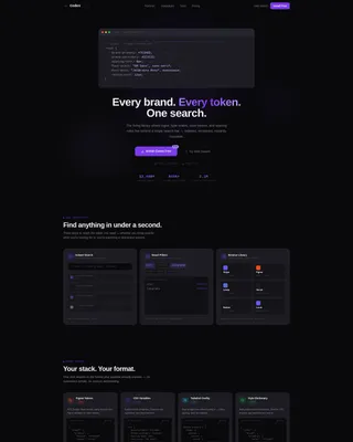 Searchable Brand Guidelines Landing Page Template
