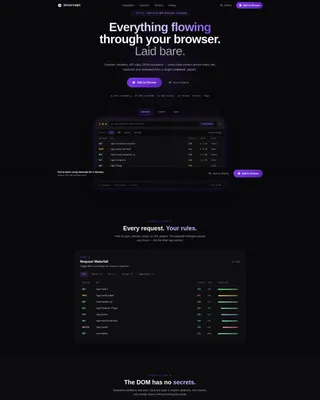 Browser Extension Landing Page Template