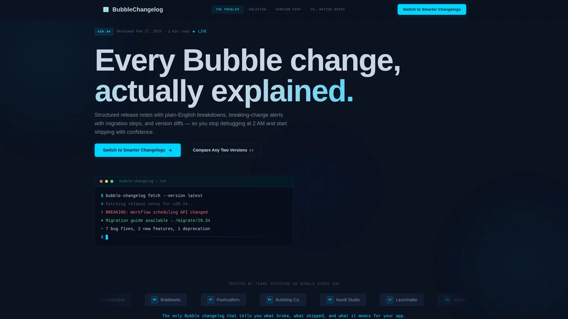 Smarter Bubble | Free Website Template | Rocket