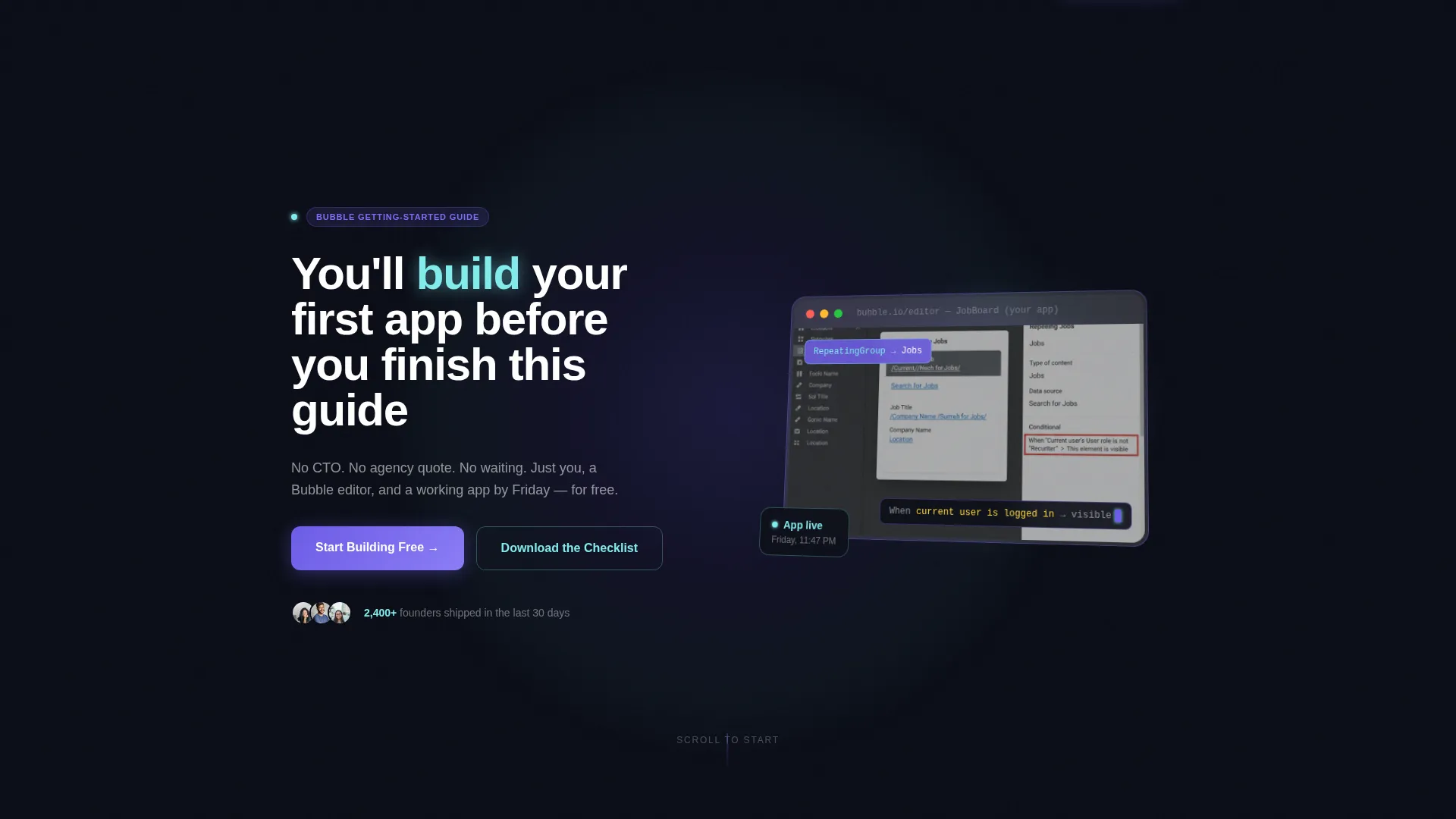 Electric Nocode | Free Website Template | Rocket