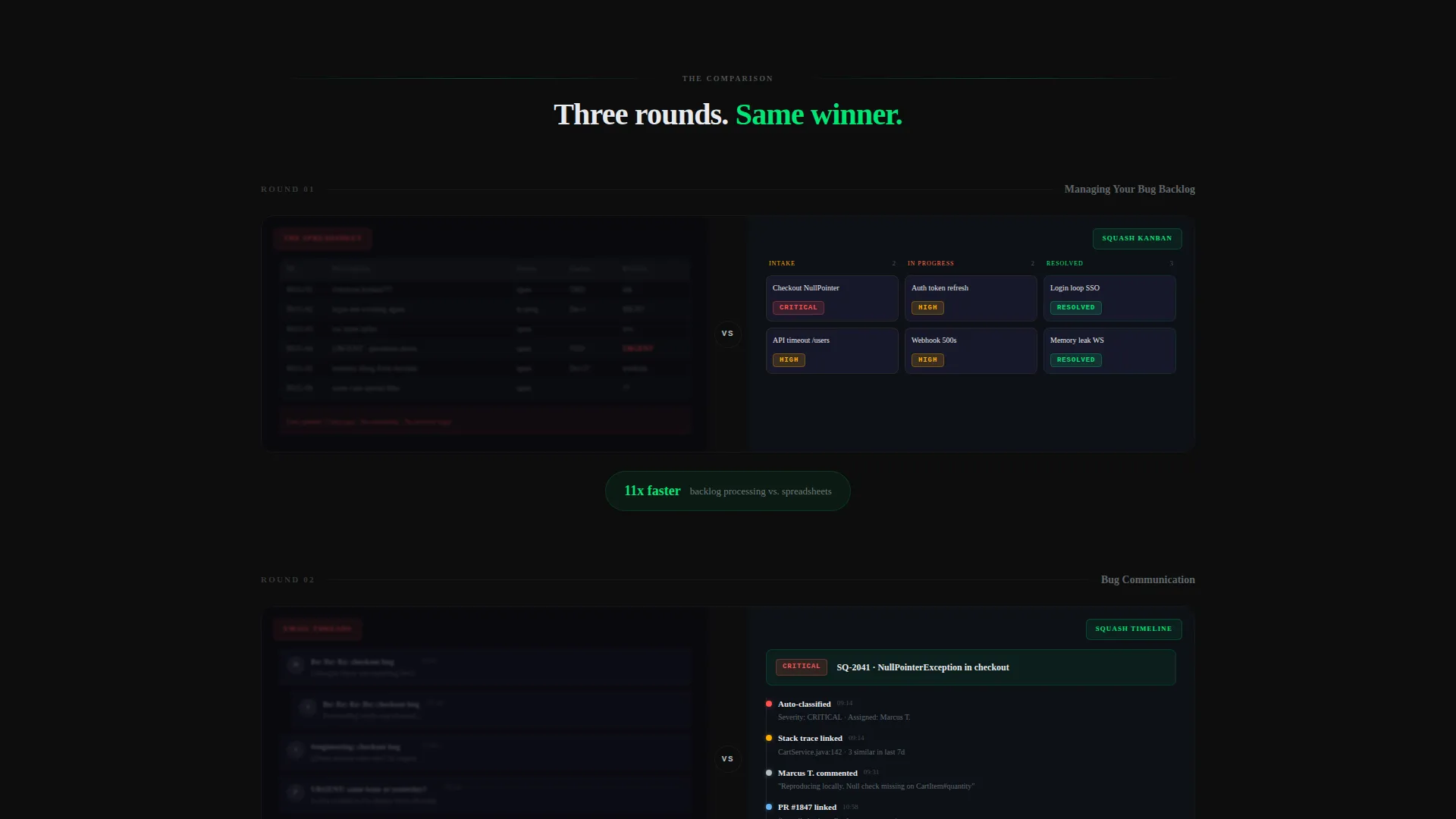 Bug Tracking Landing Page Template | Dashboard Pro