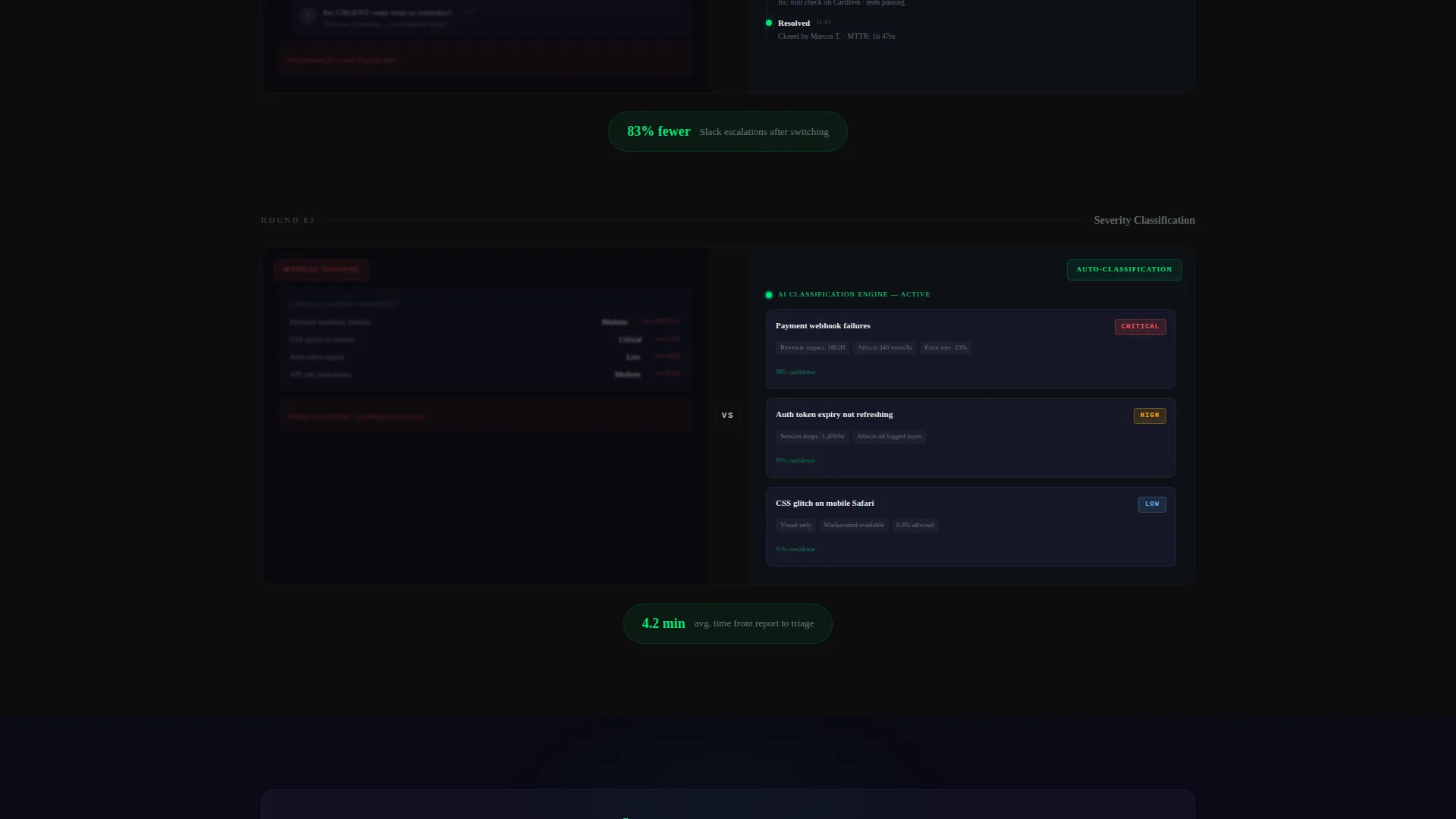 Bug Tracking Landing Page Template | Dashboard Pro