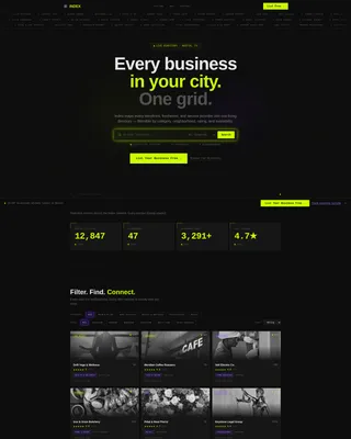 Dynamic Business Directory Landing Page Template