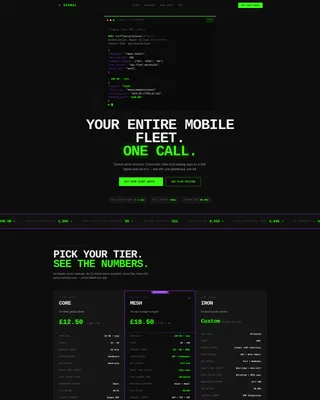 Business Mobile Fleet Landing Page Template