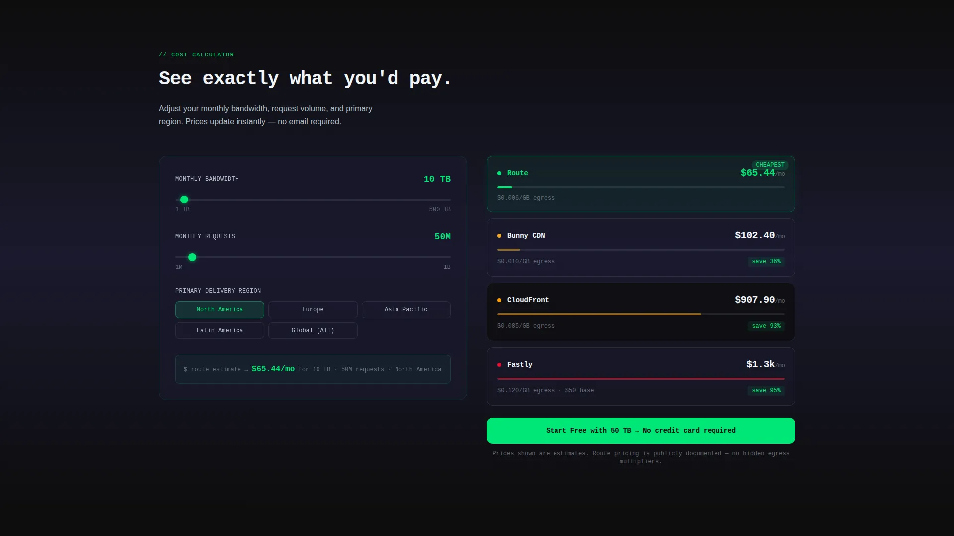 Cloud & DevOps Cost Calculator Website Template
