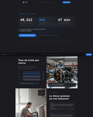 Appliance Repair Landing Page Template for Local Services