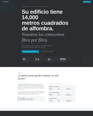 Commercial Carpet Cleaning Landing Page Template