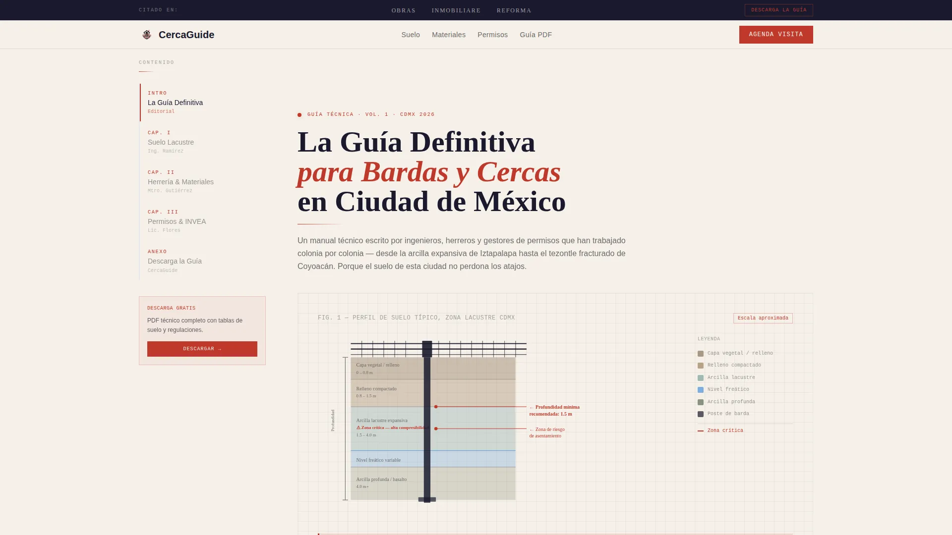 Fencing Landing Page Template for Mexico City Contractors