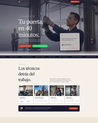 Authoritative Garagedoor Landing Page Template