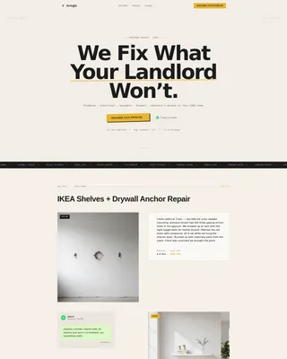 Handyman Landing Page Template for CDMX Services