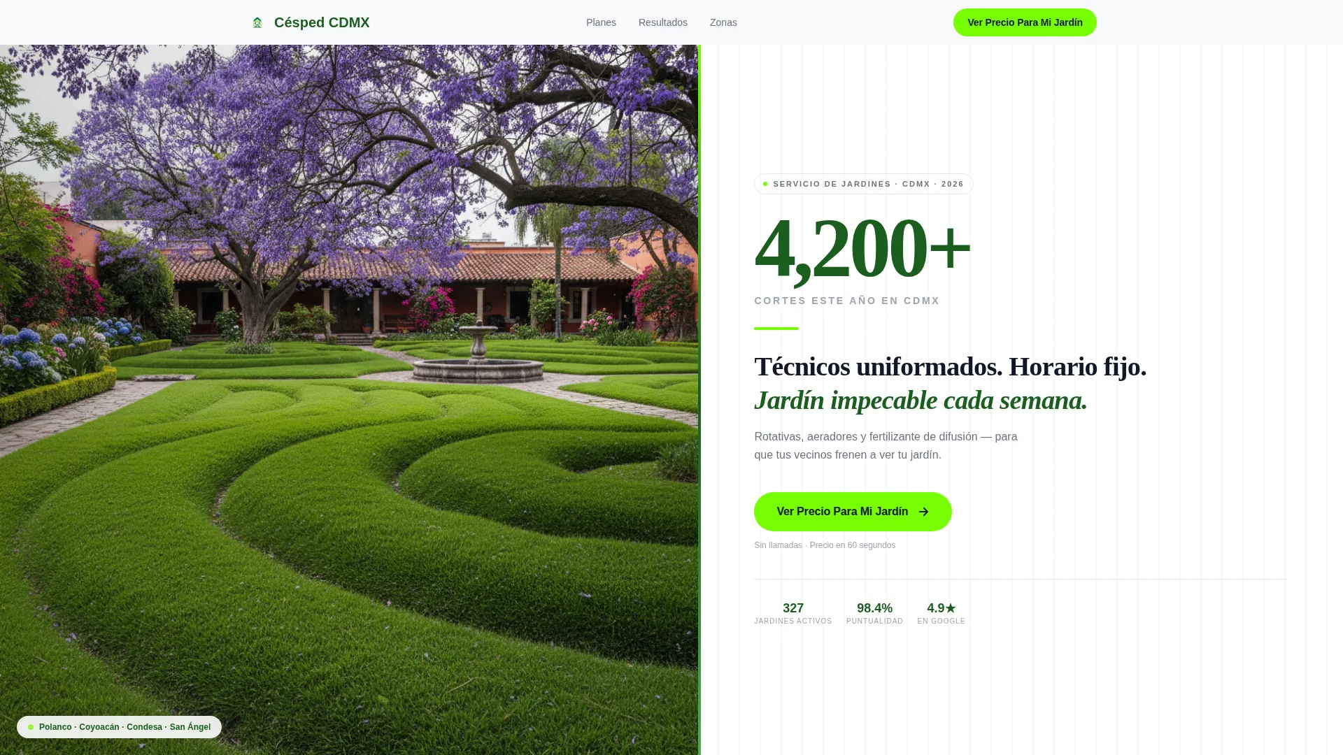 Lawn Care Comparison Landing Page Template