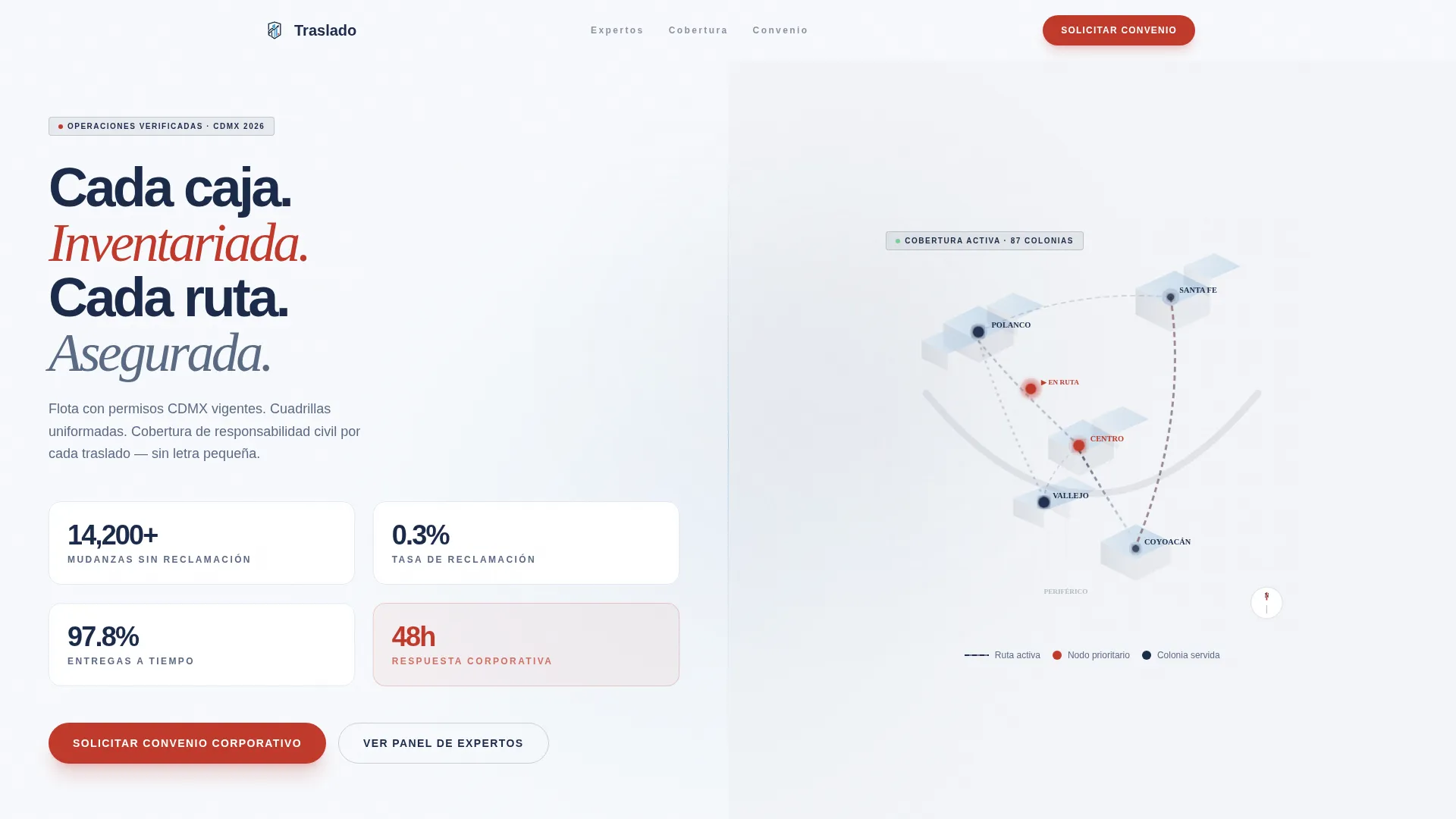 Mexico City Corporate Relocation Landing Page Template