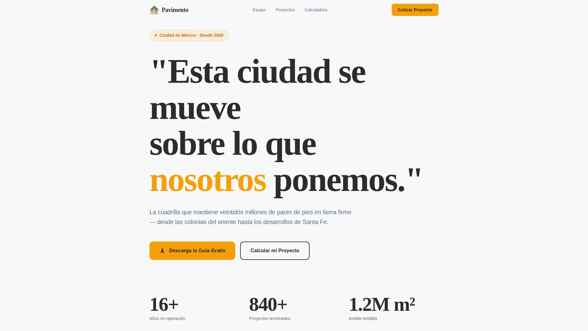Asphalt Contractor Landing Page Template