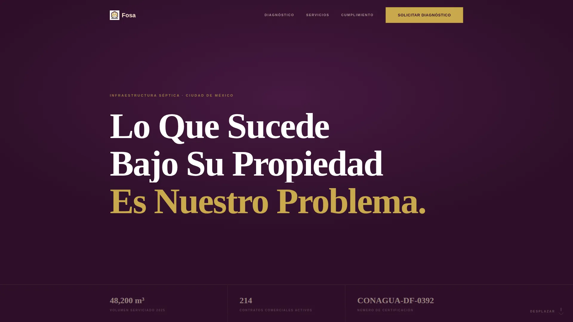 Mexico City Septic Service B2B Landing Page Template