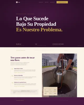 Mexico City Septic Service B2B Landing Page Template