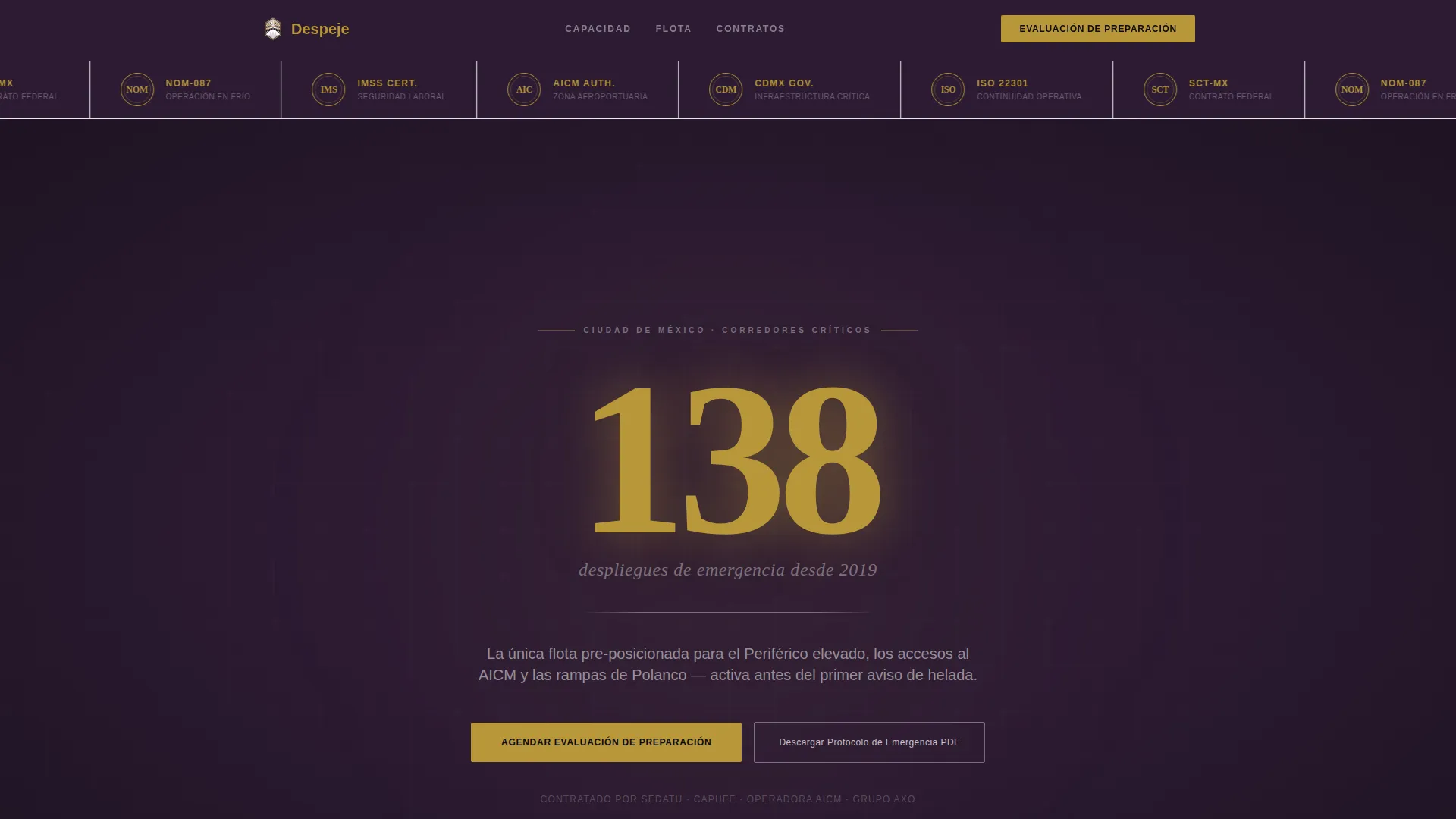 Snow Removal Landing Page Template for Elite Services