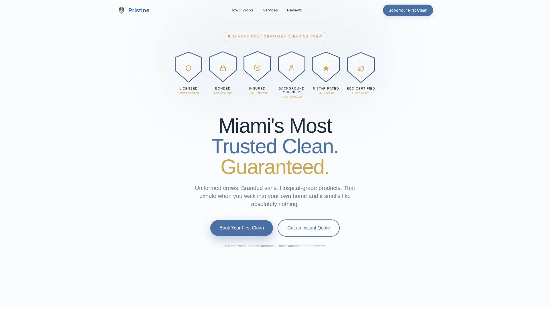 Trusted Cleaning | Free Website Template | Rocket