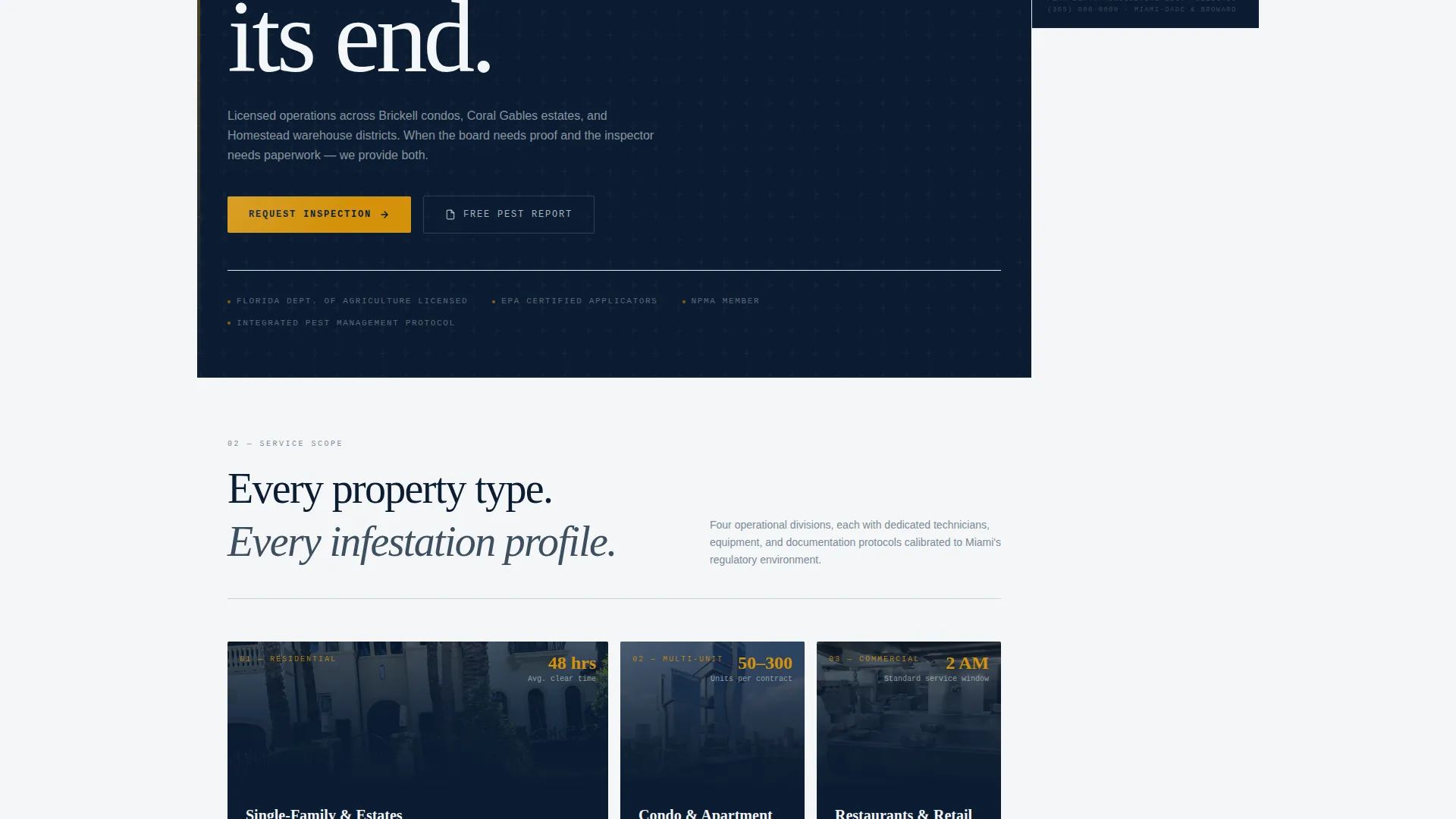 Commanding Pestcontrol | Free Website Template | Rocket