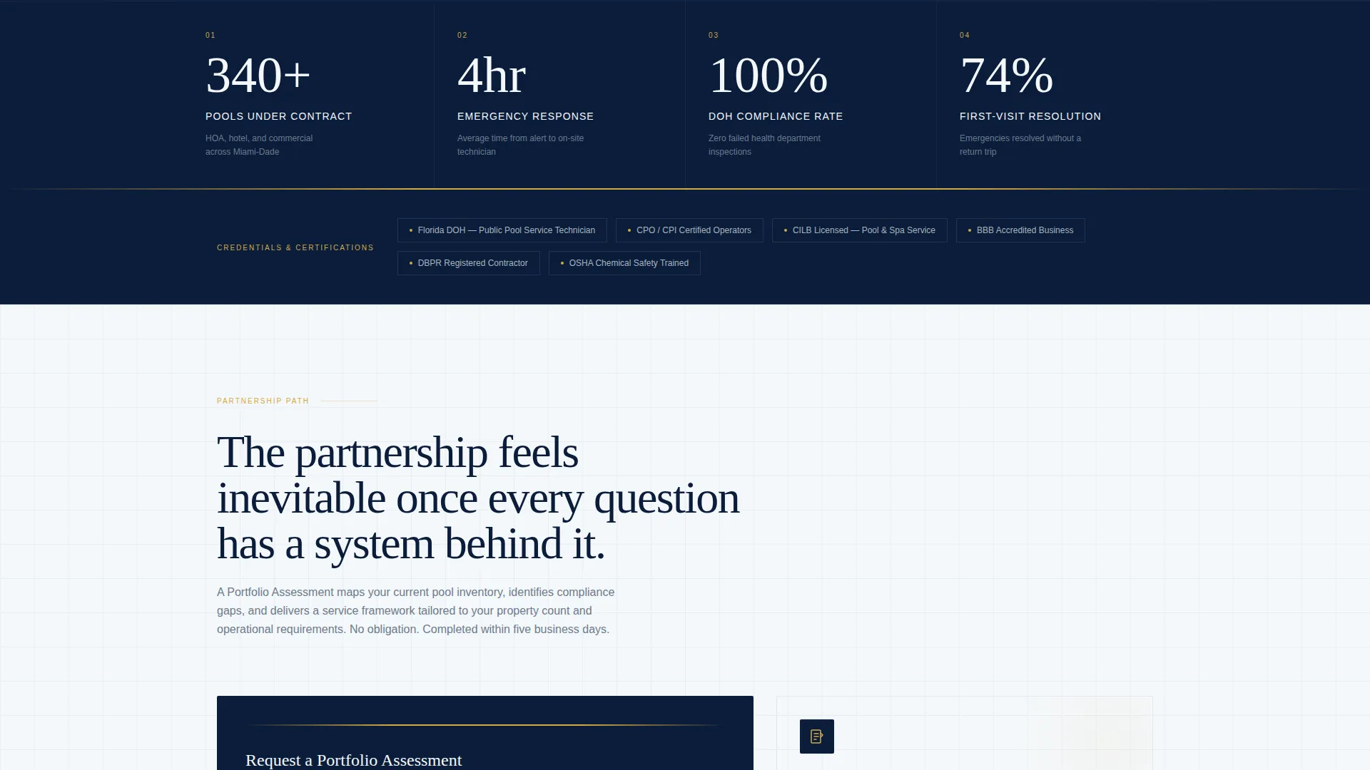 Precision Poolservice | Free Website Template | Rocket