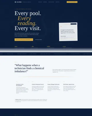 Precision Poolservice | Free Website Template | Rocket
