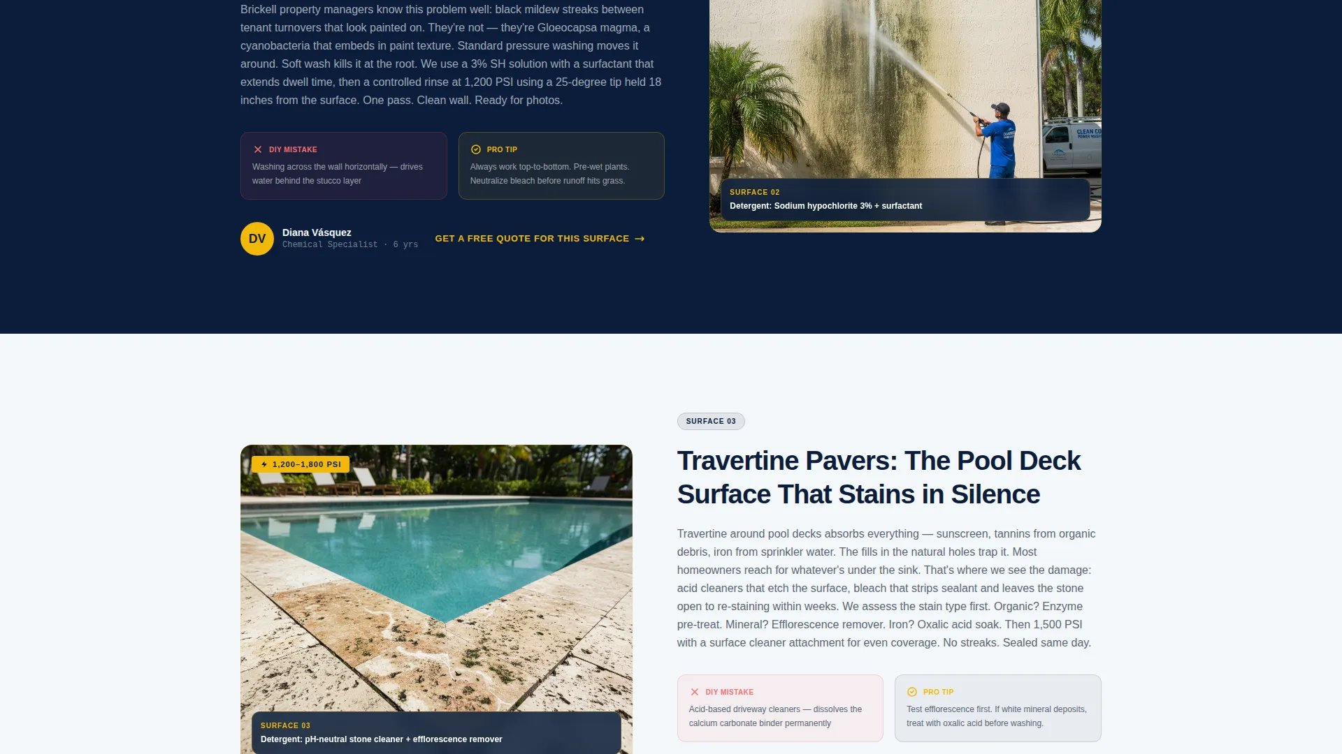 Certified Surface Restoration | Free Website Template | Rocket