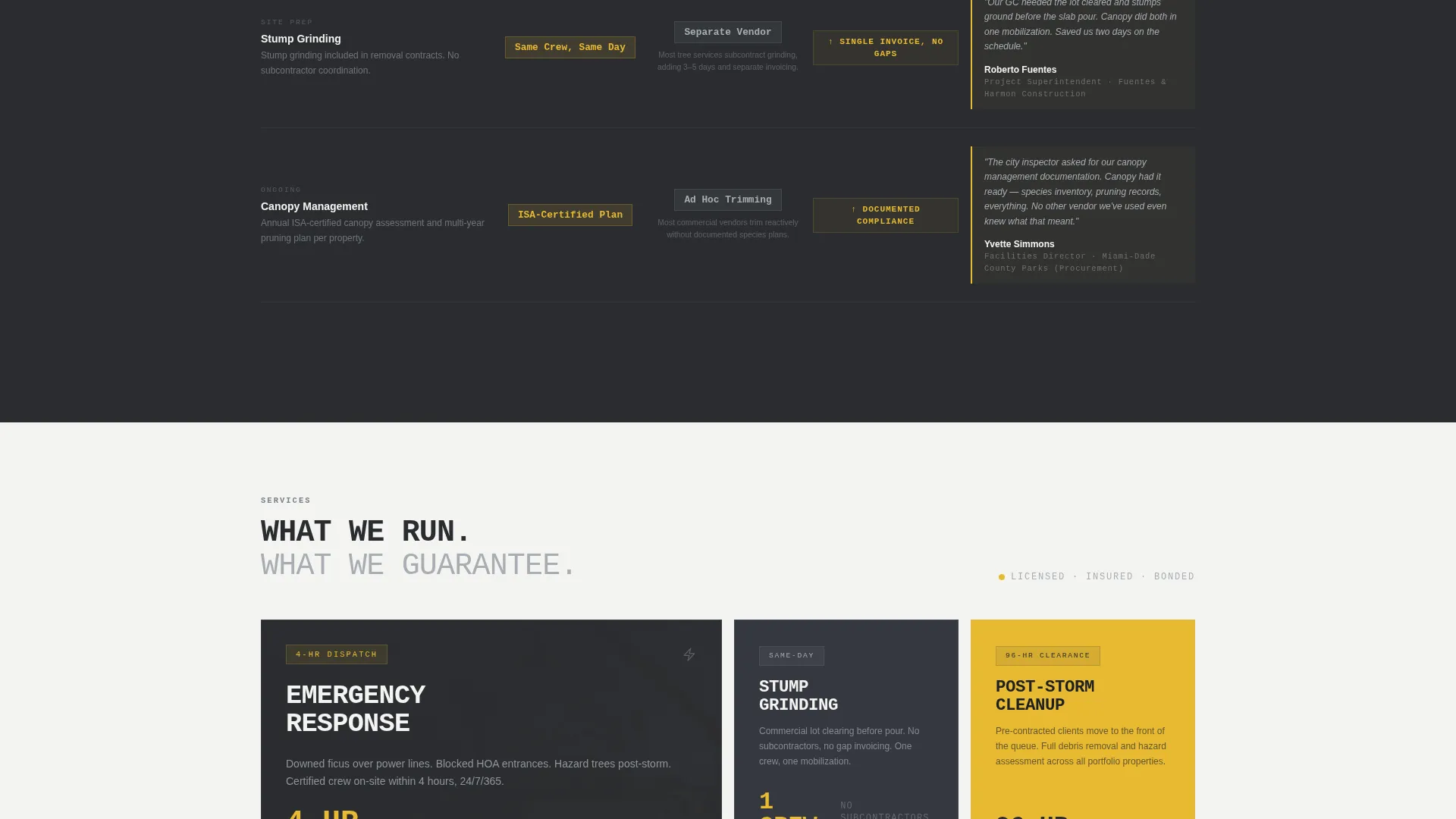 Industrial Treeservice | Free Website Template | Rocket