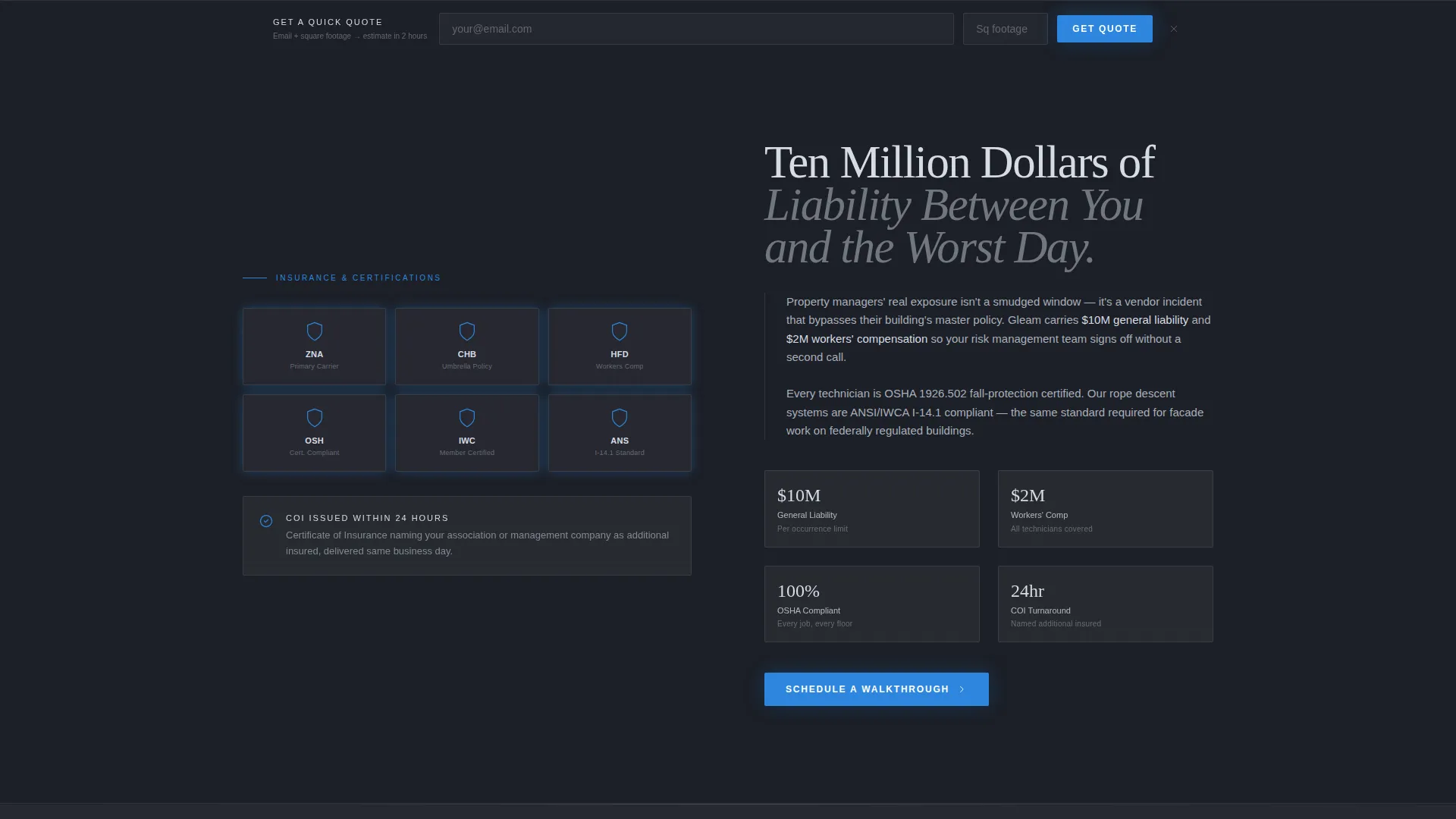 Trusted Highrise | Free Website Template | Rocket