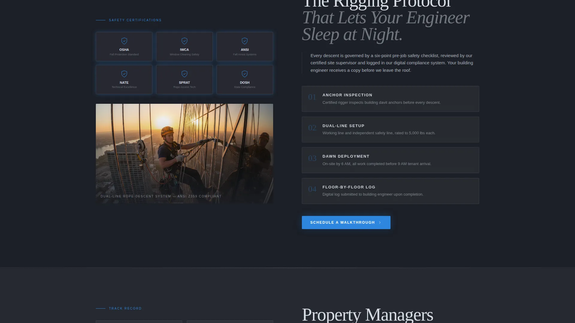 Trusted Highrise | Free Website Template | Rocket