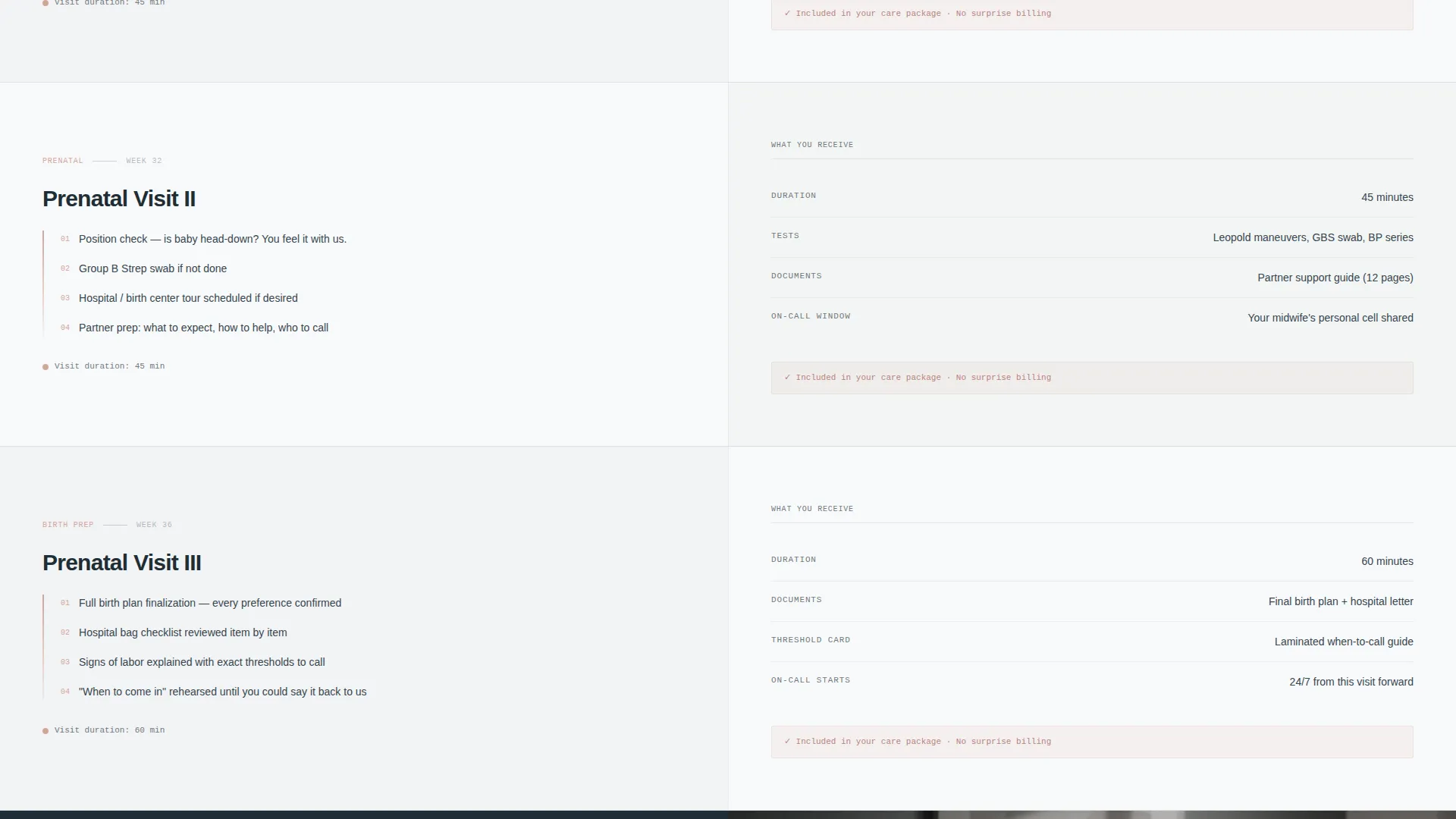 Transparent Midwife Landing Page Template