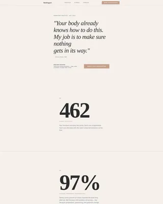 Editorial Midwife Landing Page Template