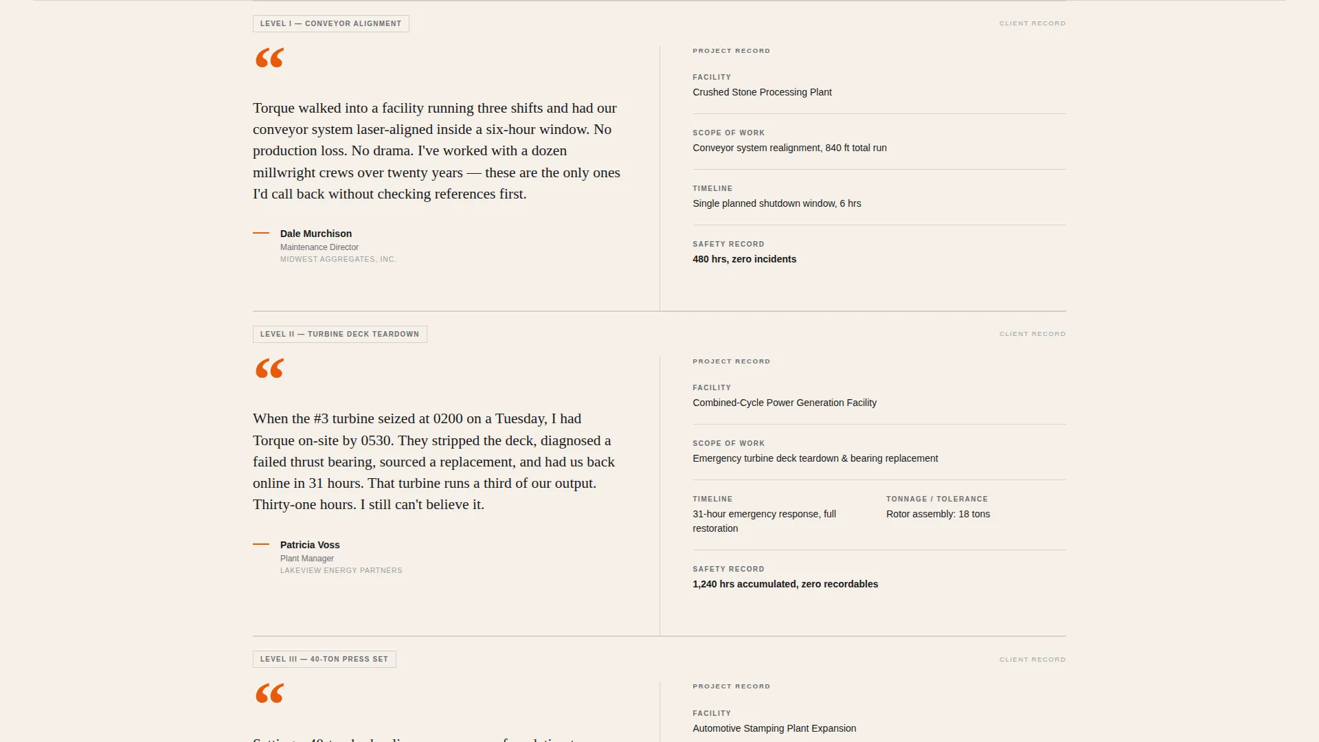 Millwright Business Reviews & Social Proof Website Template