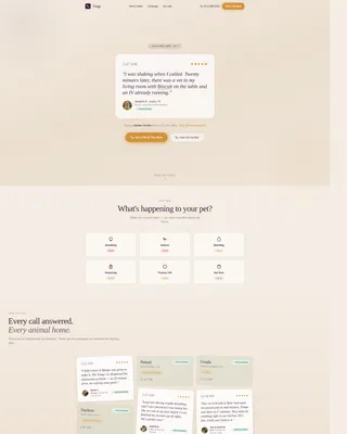 Mobile Vet Emergency Landing Page Template
