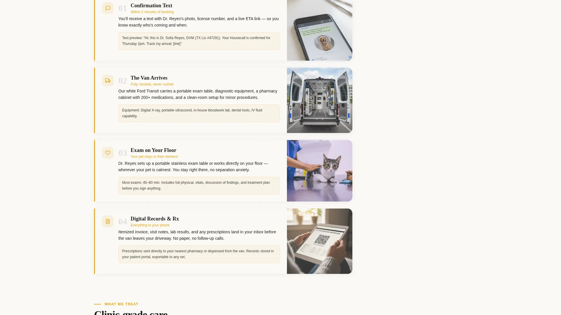 Expert House Call Vet Landing Page Template