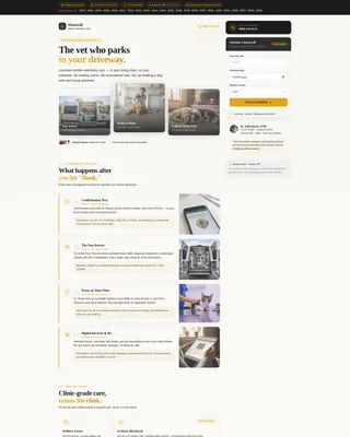 Expert House Call Vet Landing Page Template