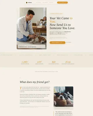Mobile Vet Referral Landing Page Template