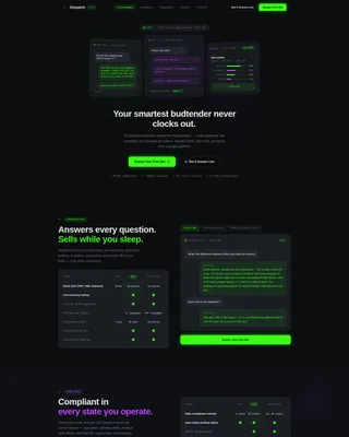 Cannabis AI Concierge Landing Page Template