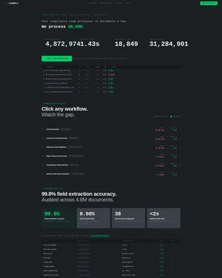 Cannabis AI Document Processing Landing Page Template