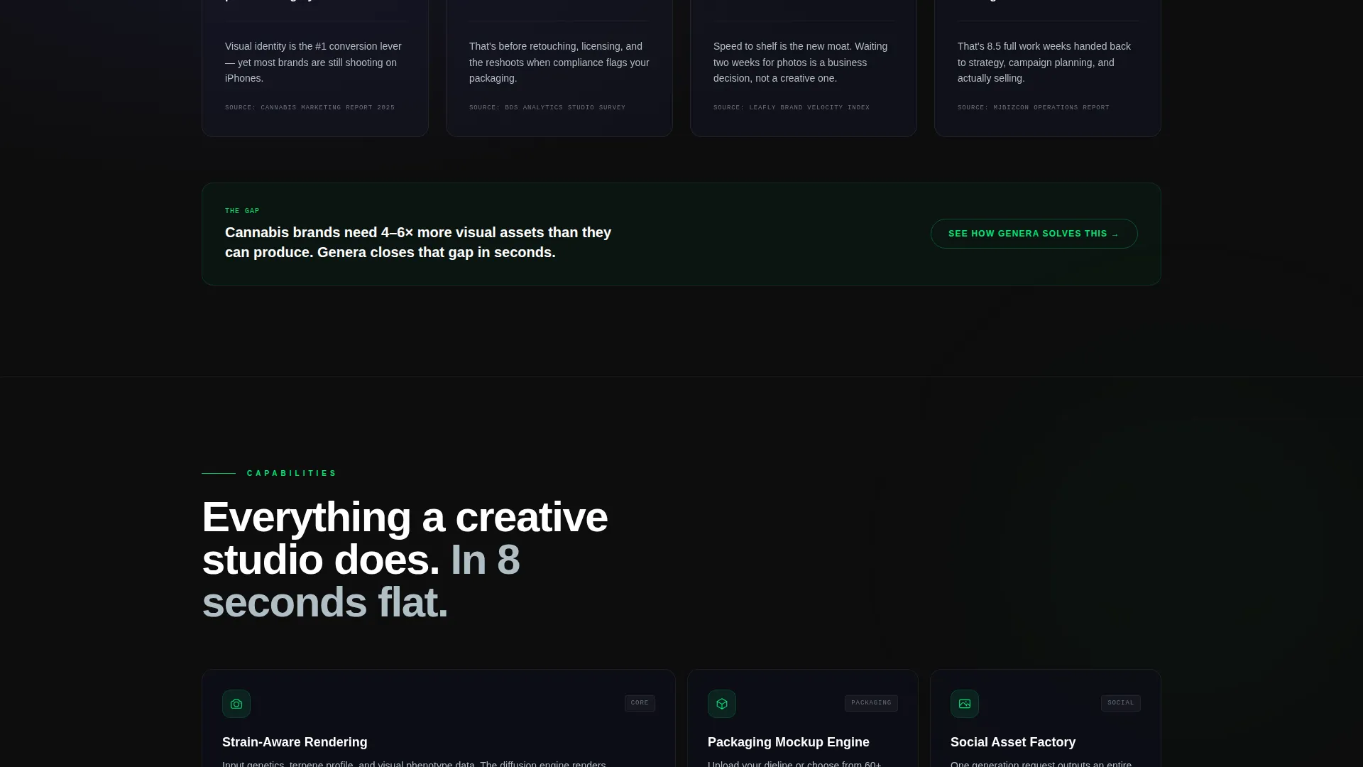 Cannabis AI Image Generator Landing Page Template