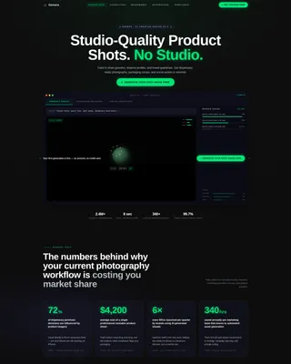 Cannabis AI Image Generator Landing Page Template
